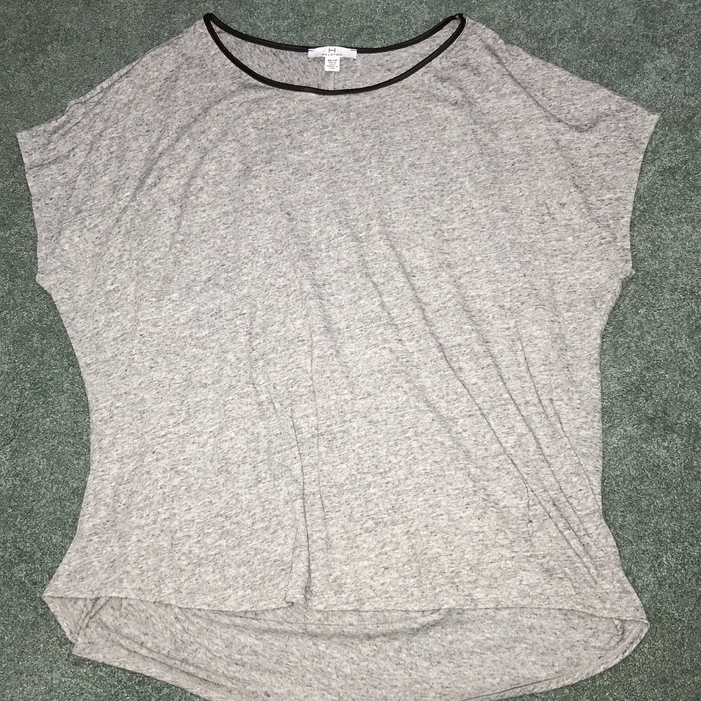 Halston gray shirt
